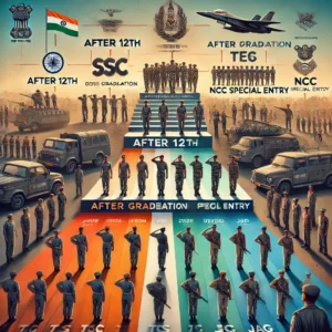 Various Entries to Become an Officer in Indian Defence